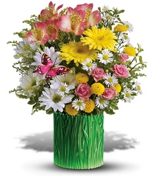 Grass is Greener Bouquet from Swindler and Sons Florists in Wilmington, OH